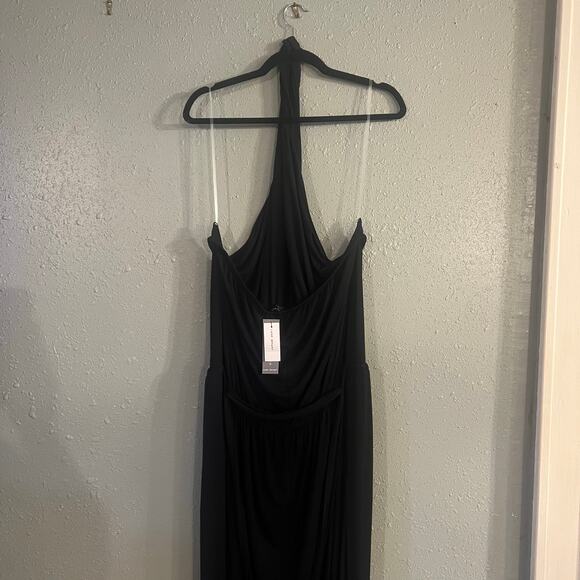 NWT Lane Bryant 22/24L Halter Top Wide Leg Jumper Black Retro Goth Whimsygoth - Picture 11 of 16